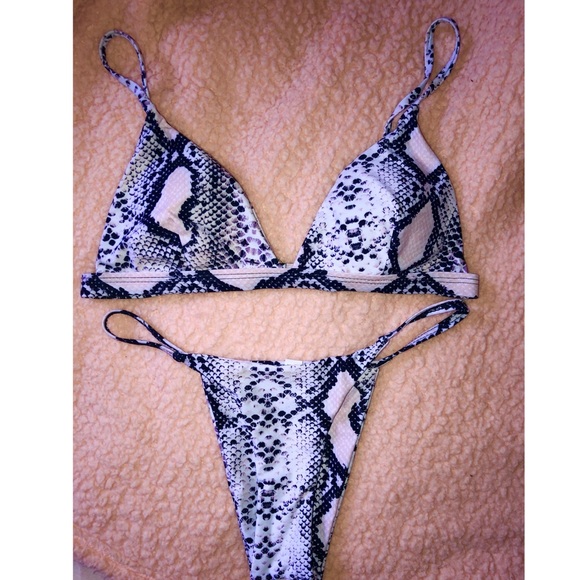 SHEIN Other - snakeskin thong bikini